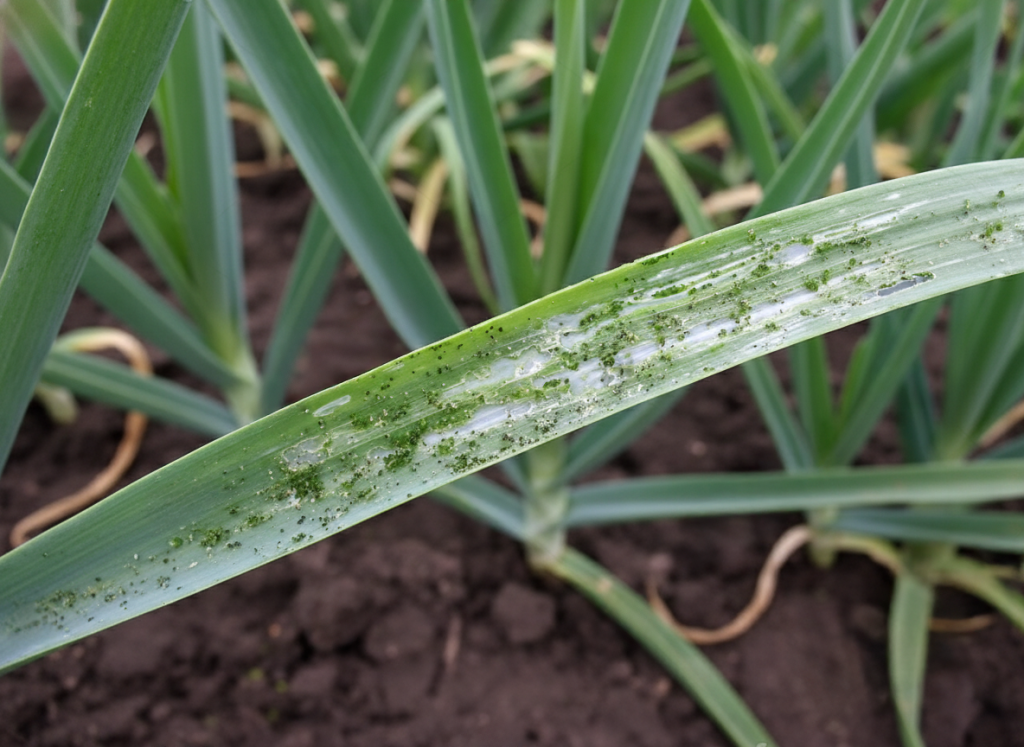 Small greenish droppings visible